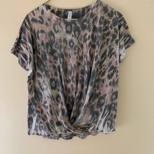 pink cheetah print top